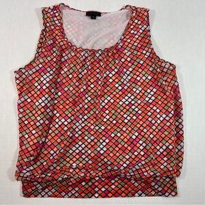 Worthington Womens Sleeveless Blouse Size XL